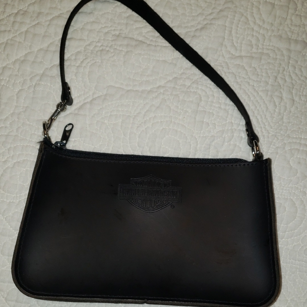 Harley-Davidson Classic Black Leather Pouch